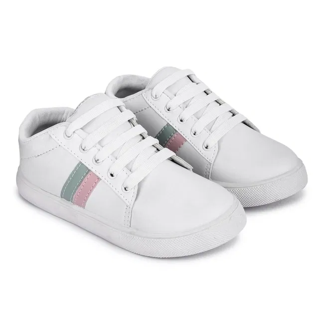Casual Shoes for Women (White, 6)