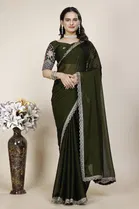 Chiffon Woven Design Saree for Women 