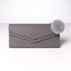 Women Clutch, Dark Grey, Style- 5, One Size