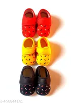 Shoes for Infants (Multicolor, 0-3 Months) (Pack of 3)