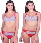 Cotton Blend Lingerie Set for Women 