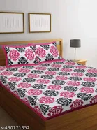 Cotton Double Bedsheet with 2 Pillow Cover 