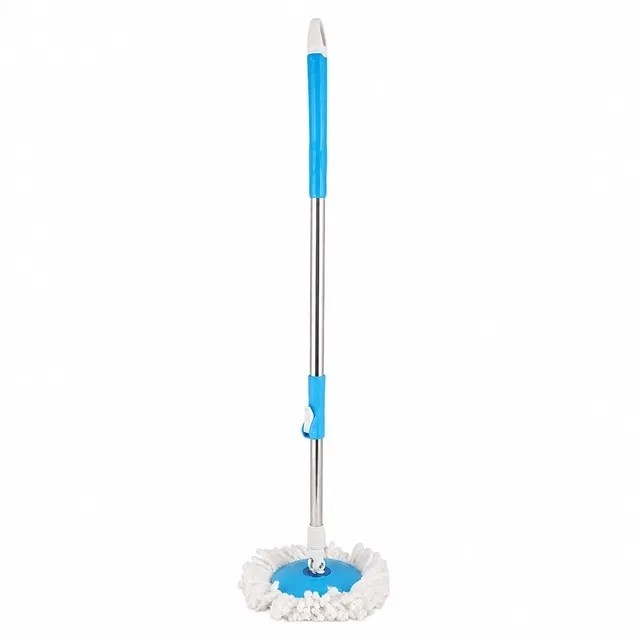 Spin Mop Stick with Microfiber Refill [Blue]