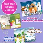 Fairytales Coloring Storybooks – Set of 3 Parts 1 2 3 Story Plus Coloring Books for Kids Age 3 to 8 Years Creative Activity Book Early Learning Birthday Gift Homeschooling Craft Fun Imagination Boost Brain Development