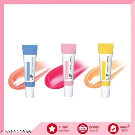 Treatment ampoule lip oil roses assence , hyaluronic and vitamin c lip gloss multi shade and multi flaverlip gloss