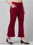 Cotton Blend Trouser for Women 