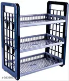 Plastic Multipurpose Storage Rack (Multicolor)