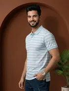 Striped Polo T-shirt for Men 