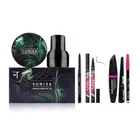 Sunsia 3 in 1 Waterproof Foundation with Eyeliner, 3 in 1 Mascara & Kajal Combo 