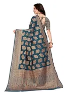 Organza Zari Woven Saree for Women 