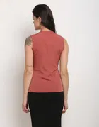 Polyester Solid Top for Women 