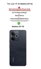 Rubber Back Cover for Realme 14T 5G 