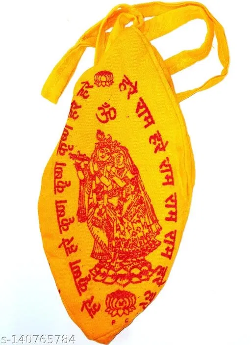 Gomukhi Jaap Bag Potlis (Yellow, Pack of 1)