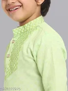 Cotton Blend Kurta with Pyjama for Boys 