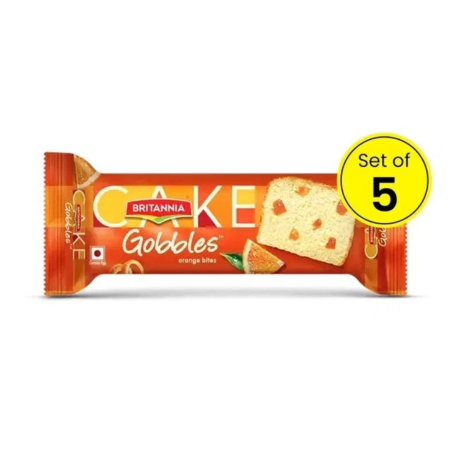 ब्रिटानिया गोब्लेस ऑरेंज बाइट्स 5X45 g (Pack of 5)