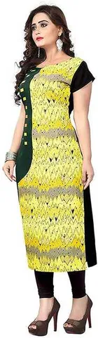 AK Fashion Mall Women Crepe Kurti 