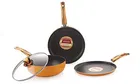 Aluminium Non Stick Tawa, Sauce Pan & Kadahi with Lid 