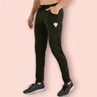 Lycra Nylon Logo Printed Track Pant for Men 