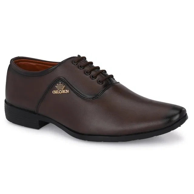 Formal Shoes for Men (Brown, 9)