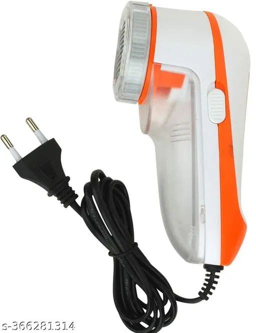 Electric Lint Shaver (White & Orange)