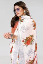 Georgette Printed Saree for Women 