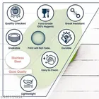 Stainless Steel Dinner Full Plates 