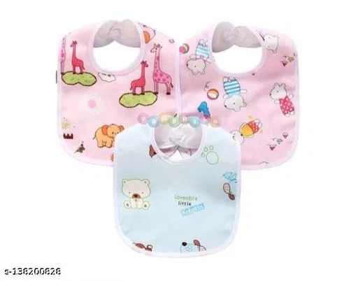 Pack Of 3 Baby Bibs,Apron #Waterproof Buttoned
