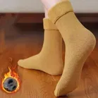 Velvet Solid Socks for Women 