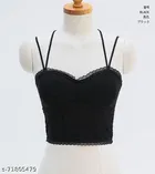 Net Bra for Women, White 