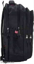 Polyester Backpack for Men & Women, Black