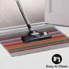 Status Polypropylene Door Mat with Anti Slip Backing 38x58cm Grey