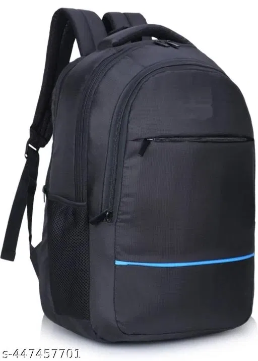 Polyester Backpack for Men & Women, Black
