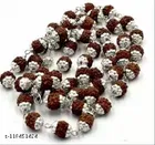 Narmadeshwar Shivling Pendant With Rudraksha Mala Set for Men 