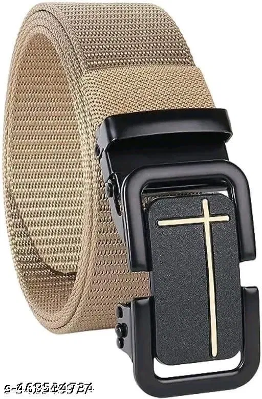 Polyester Belt for Men (Multicolor, 28)
