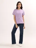 Round Neck Printed T-Shirt for Women 