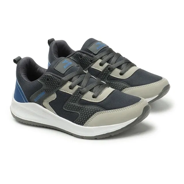 Blacktown Sports Shoes for Men (Grey & Blue, 7)