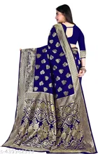 Banarasi Silk Zari Woven Saree for Women 