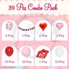 39 Pcs Balloons Decoration Kit, Multicolour, Set of 1