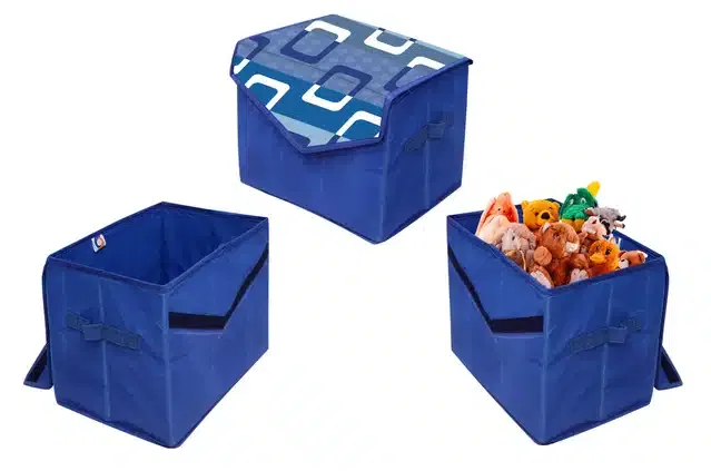 PVC Printed Toys Storage Box (Multicolor)