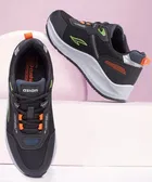 ASIAN Black Sports,Walking,Training,Gym,Stylish, Running Shoes For Men/Boys (nexon-13-BLACK-PGREEN-9)
