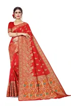 Jacquard Embellished Saree for Women 