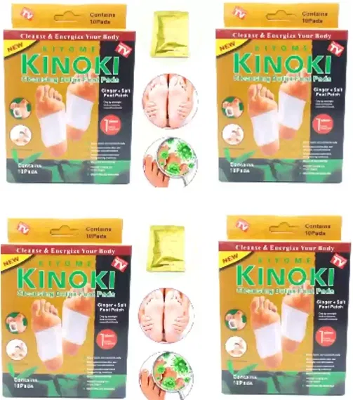 Kinoki 10 Pcs Cleansing Foot Patches (Pack of 4)