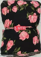 Plain Crepe Kurti Fabric for Women 