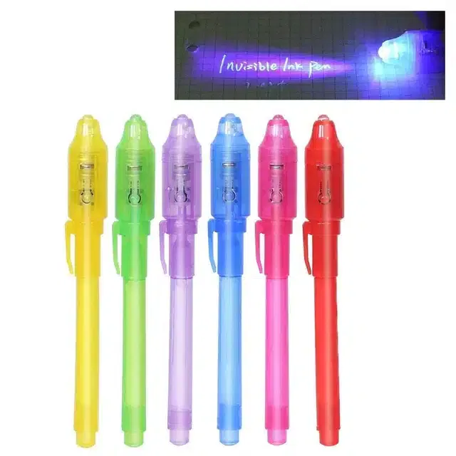 UV Light Pen for Kids (Multicolor, Pack of 6)