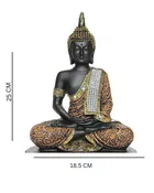 Sitting Budha Polyresin Idols 18.5Lx8Wx25 Cm