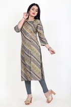 A-Line Crepe Kurti for Women 