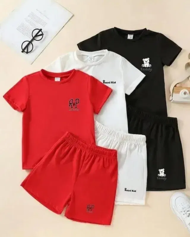 Cotton Clothing Set for Girls, Multicolour, Pack of 3 (2-4 Years)