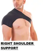 Shoulder Support Belt for Right Arm (Black)