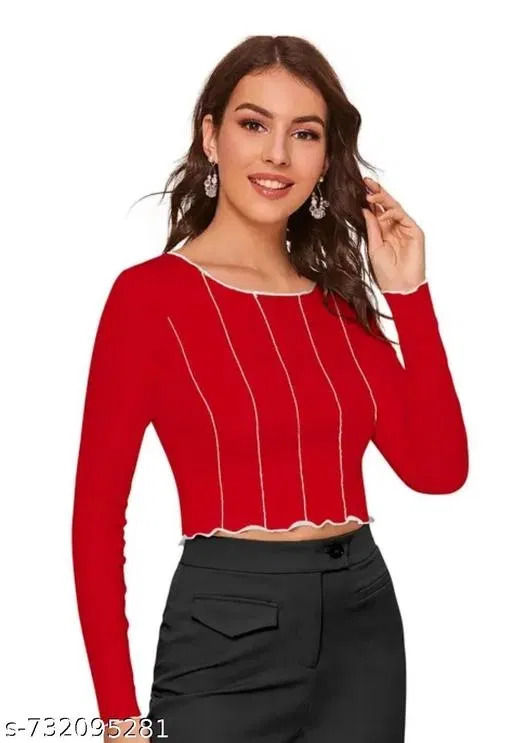 Top & Bottom Sets for Women (Red, M)