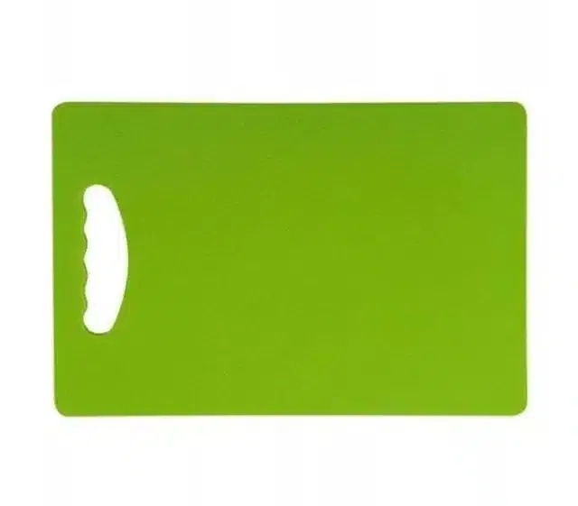 Plastic Vegetable Cutting Board (Green, 20x15 cm)